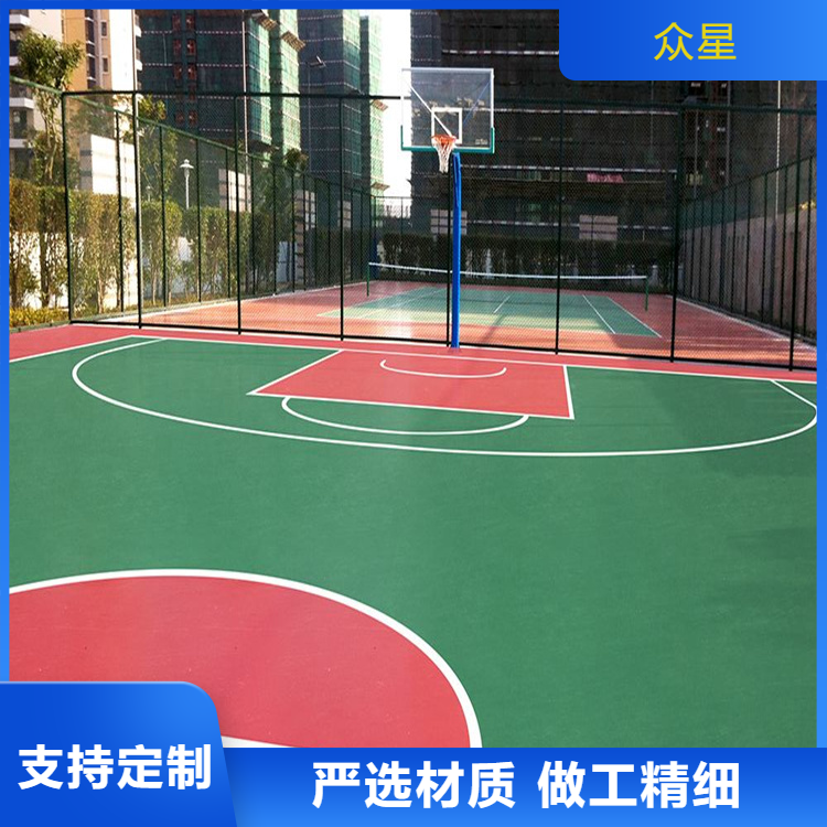 曲靖市硅PU篮球场硅PU - 方案